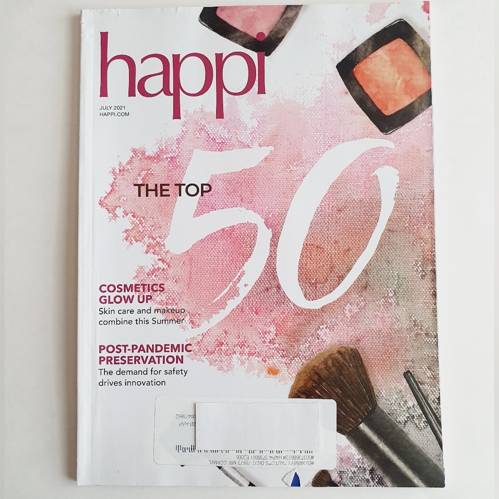 Happi Magazine July, 2021 The Top 50 Cosmetics Glow Up